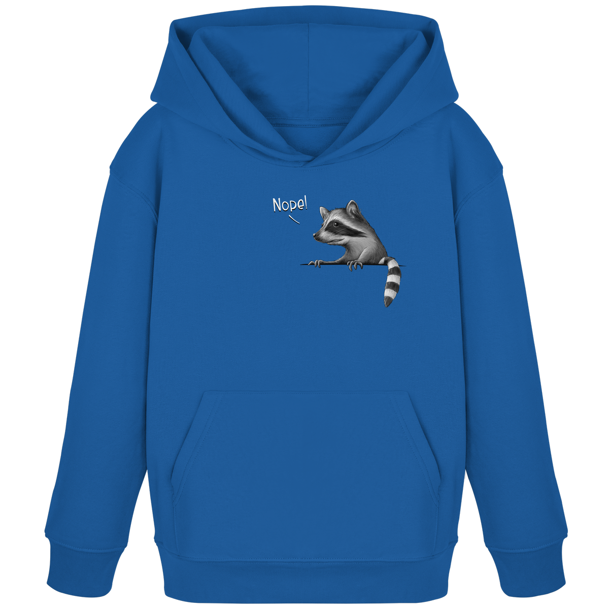Nope! Frecher verwegener Waschbär - Kids Organic Hoodie