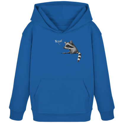 Nope! Frecher verwegener Waschbär - Kids Organic Hoodie