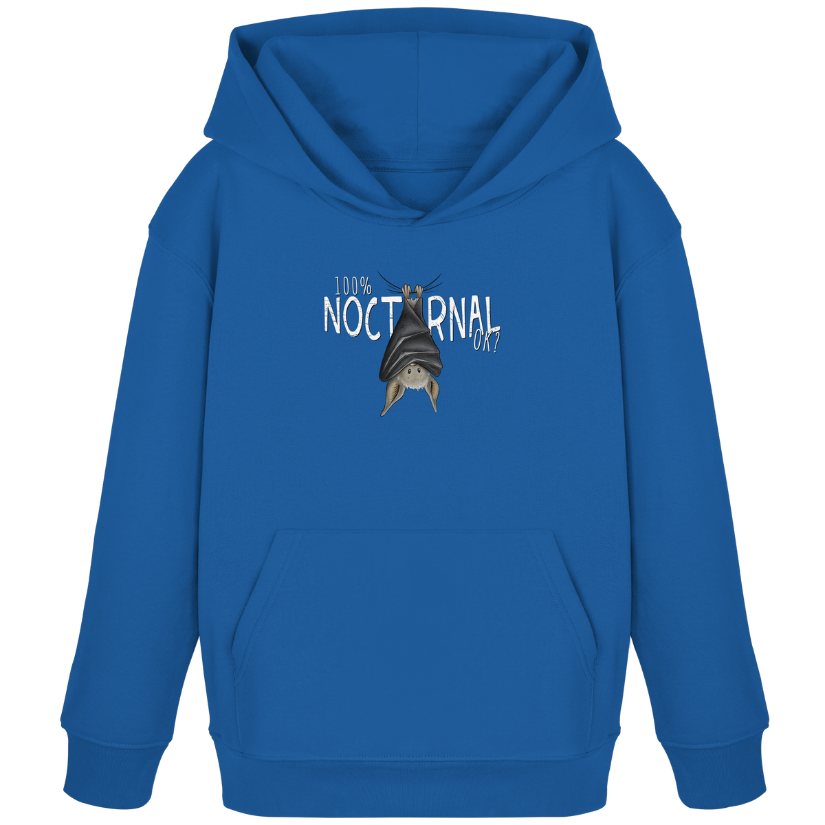 100% nachtaktive Fledermaus - Kids Organic Hoodie