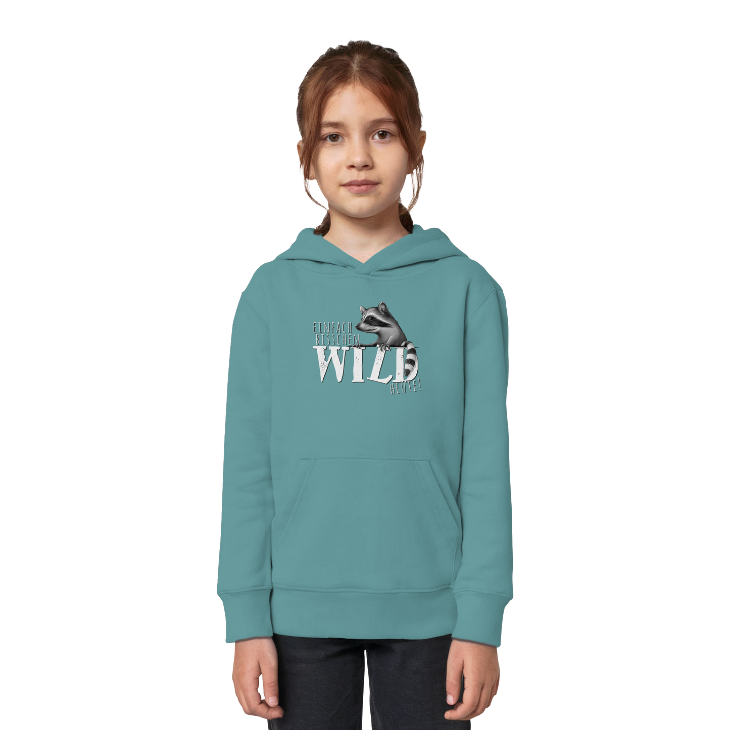 Bisschen wild heute! Waschbär - Kids Organic Hoodie