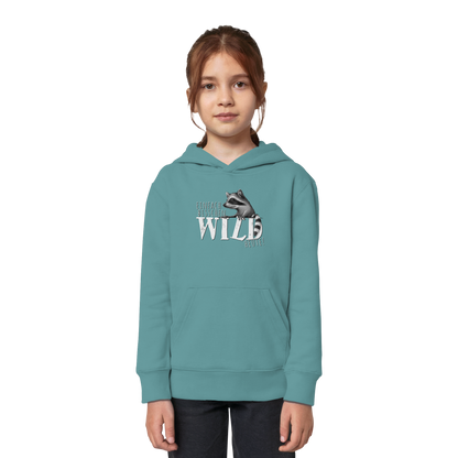 Bisschen wild heute! Waschbär - Kids Organic Hoodie