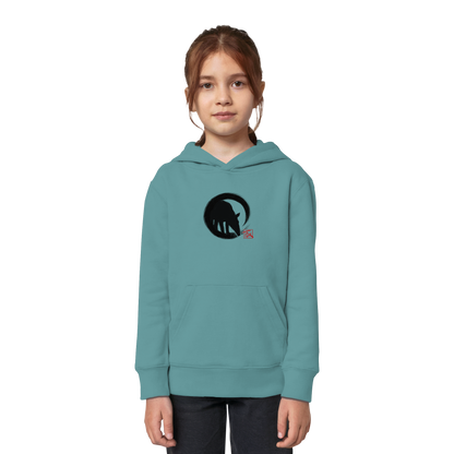 Zen Tapir im japanischen Enso Kreis - Kids Organic Hoodie
