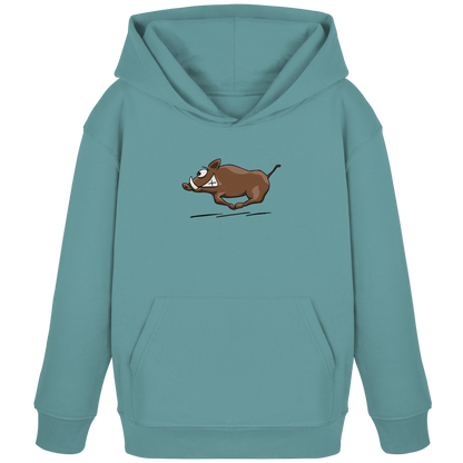sauwildes Wildschwein | Wildsau  - Kids Organic Hoodie