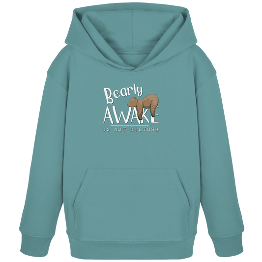 Bearly Awake Bitte nicht stören Bär - Kids Organic Hoodie