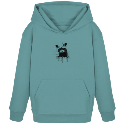 Funky Street Art Waschbär - Kids Organic Hoodie