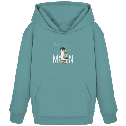 Moin Moin Lässige Hipster Möwe  - Kids Organic Hoodie