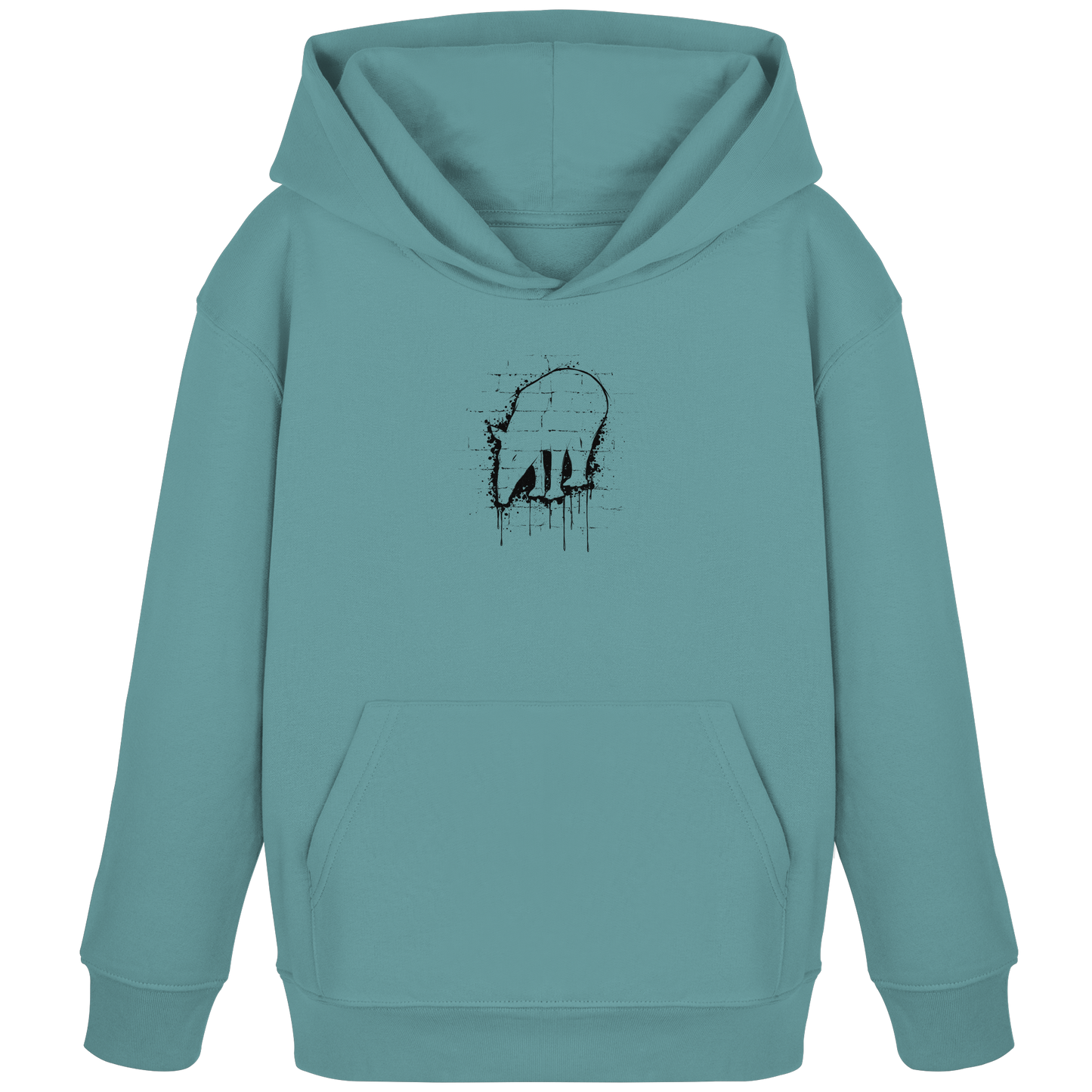 Urban Street Art Tapir Silhouette - Kids Organic Hoodie