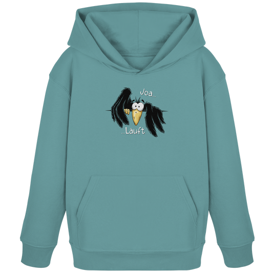 Joa Läuft Krähe gechillter Rabe - Kids Organic Hoodie