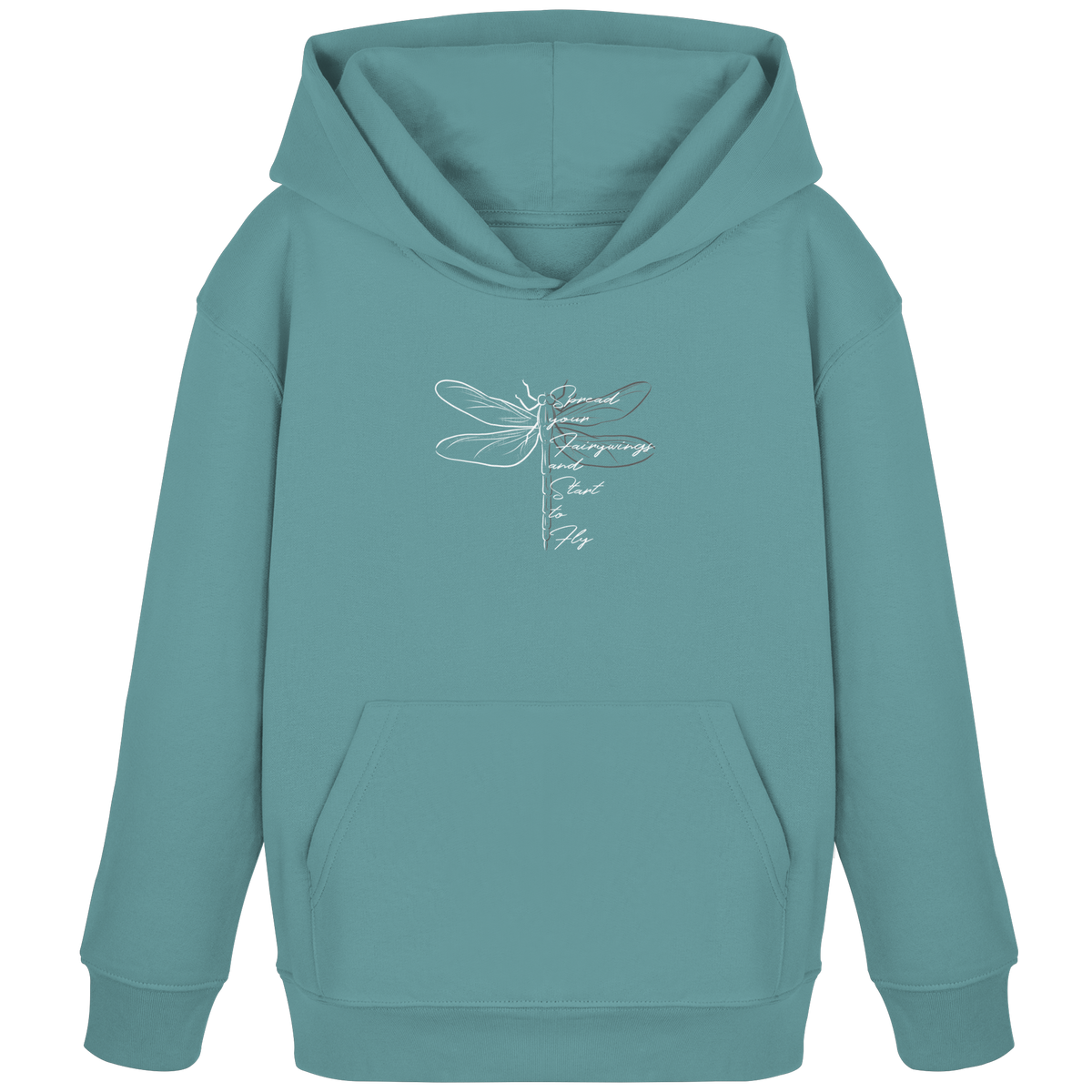 Breite die Flügel aus und flieg los | Libelle - Kids Organic Hoodie