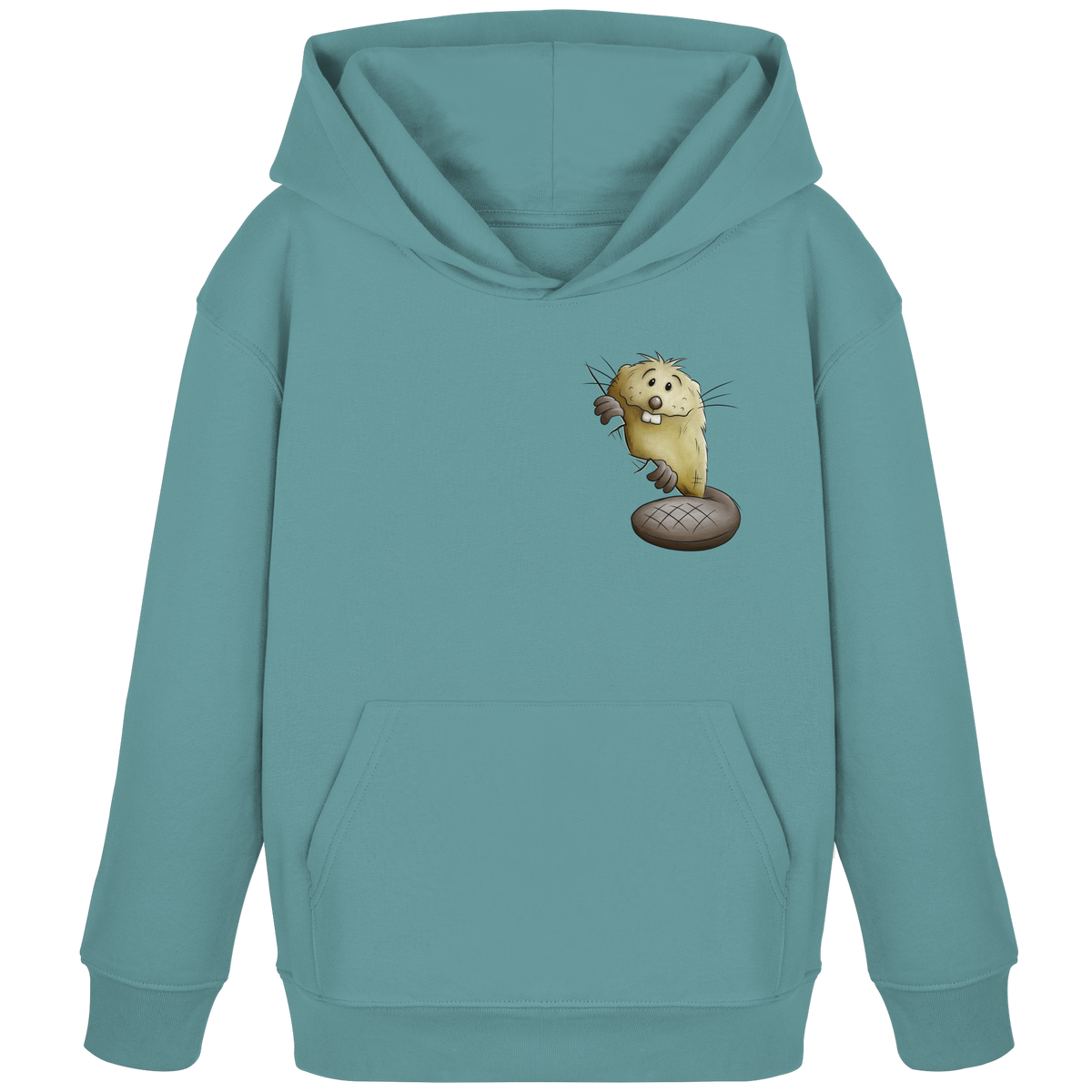 Lustiger frecher Biber - Kids Organic Hoodie