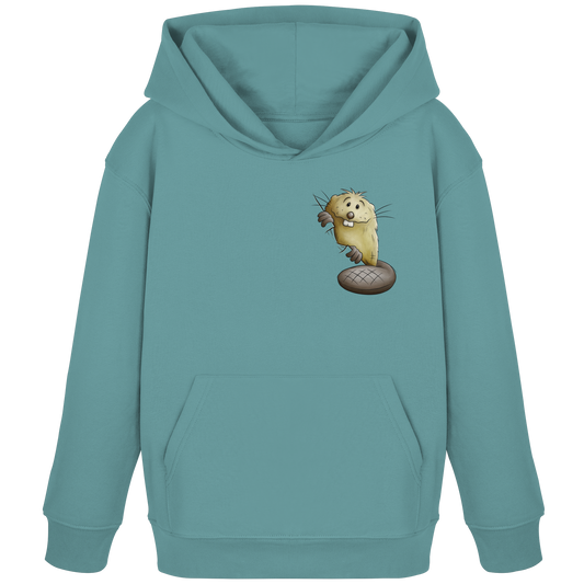 Lustiger frecher Biber - Kids Organic Hoodie