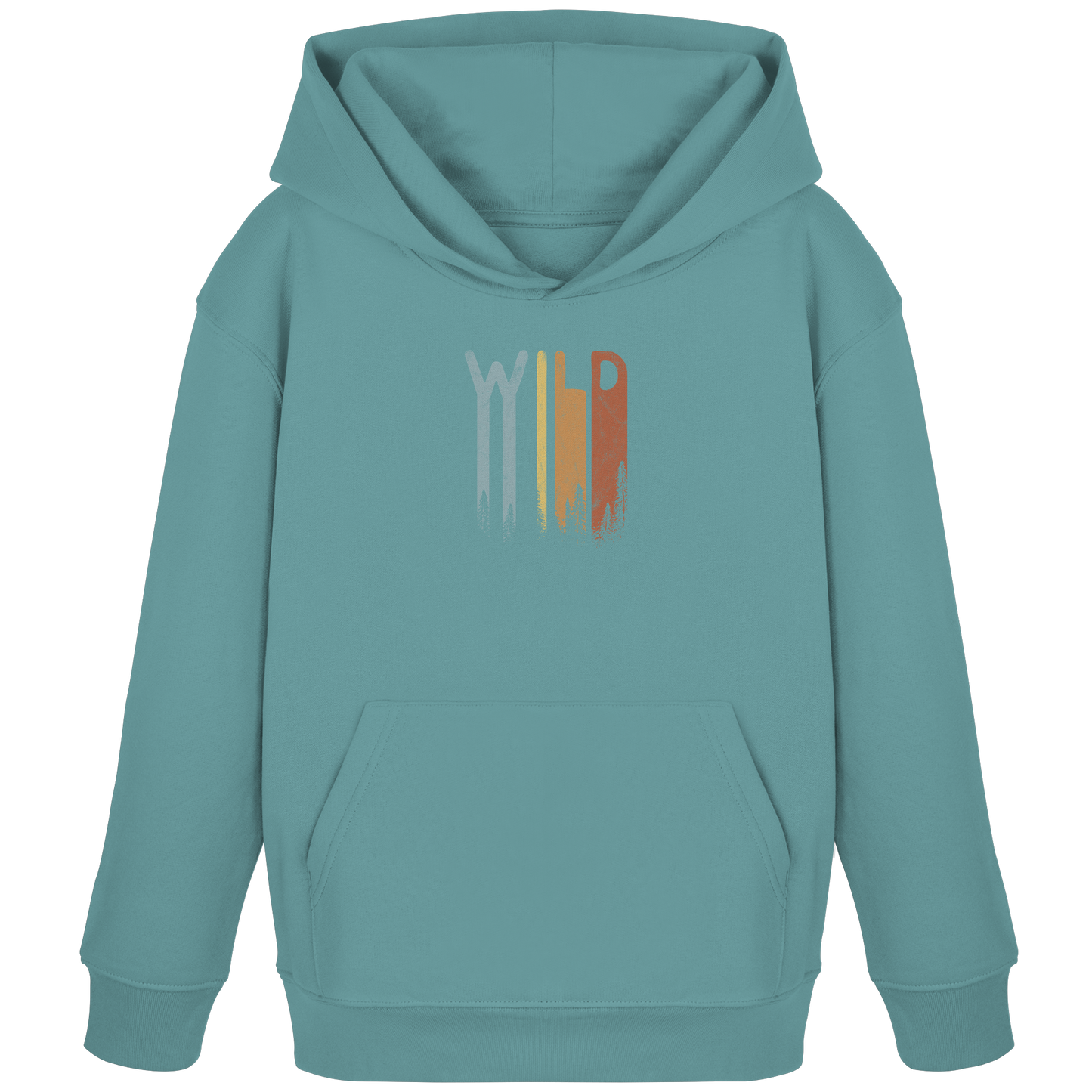 Wild Retro Schriftzug - Kids Organic Hoodie