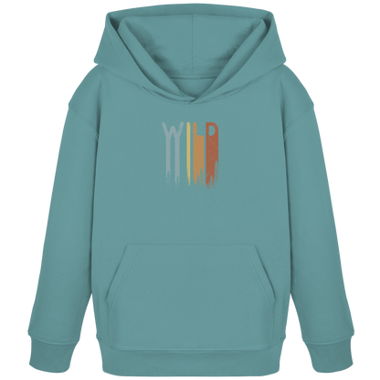 Wild Retro Schriftzug - Kids Organic Hoodie
