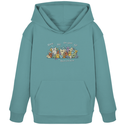 Nope, Nee, Nö Katzen - Kids Organic Hoodie