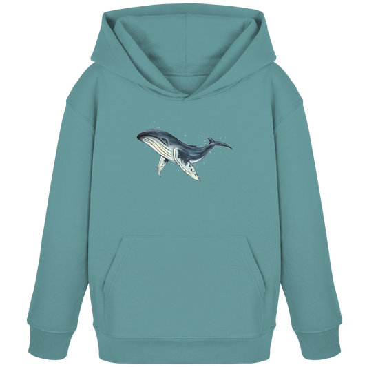 Tiefsee Ozean-Riese Buckelwal - Kids Organic Hoodie