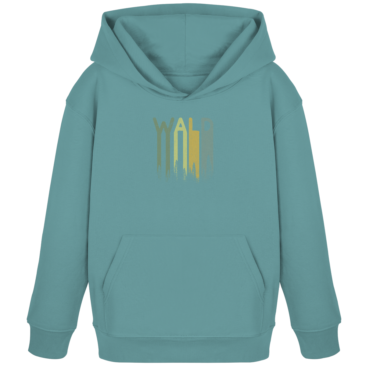 Wald Retro Forst Schriftzug - Kids Organic Hoodie