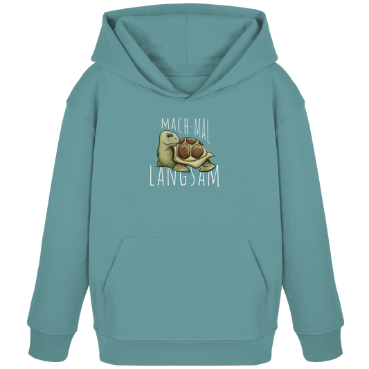 Mach mal langsam Schildkröte - Kids Organic Hoodie