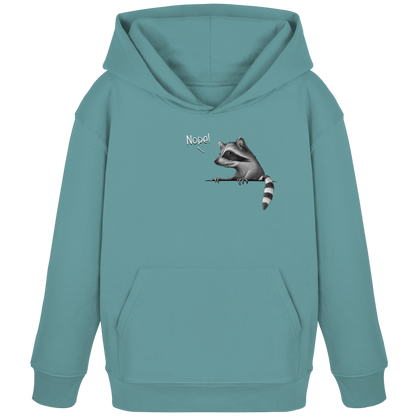 Nope! Frecher verwegener Waschbär - Kids Organic Hoodie