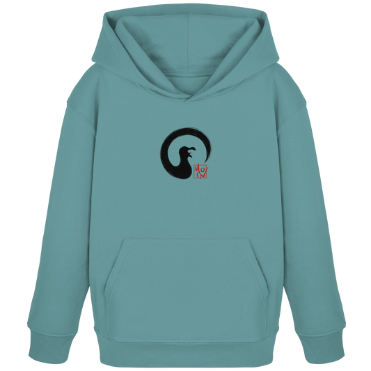 Moin kreischende japanische Enso Möwe - Kids Organic Hoodie