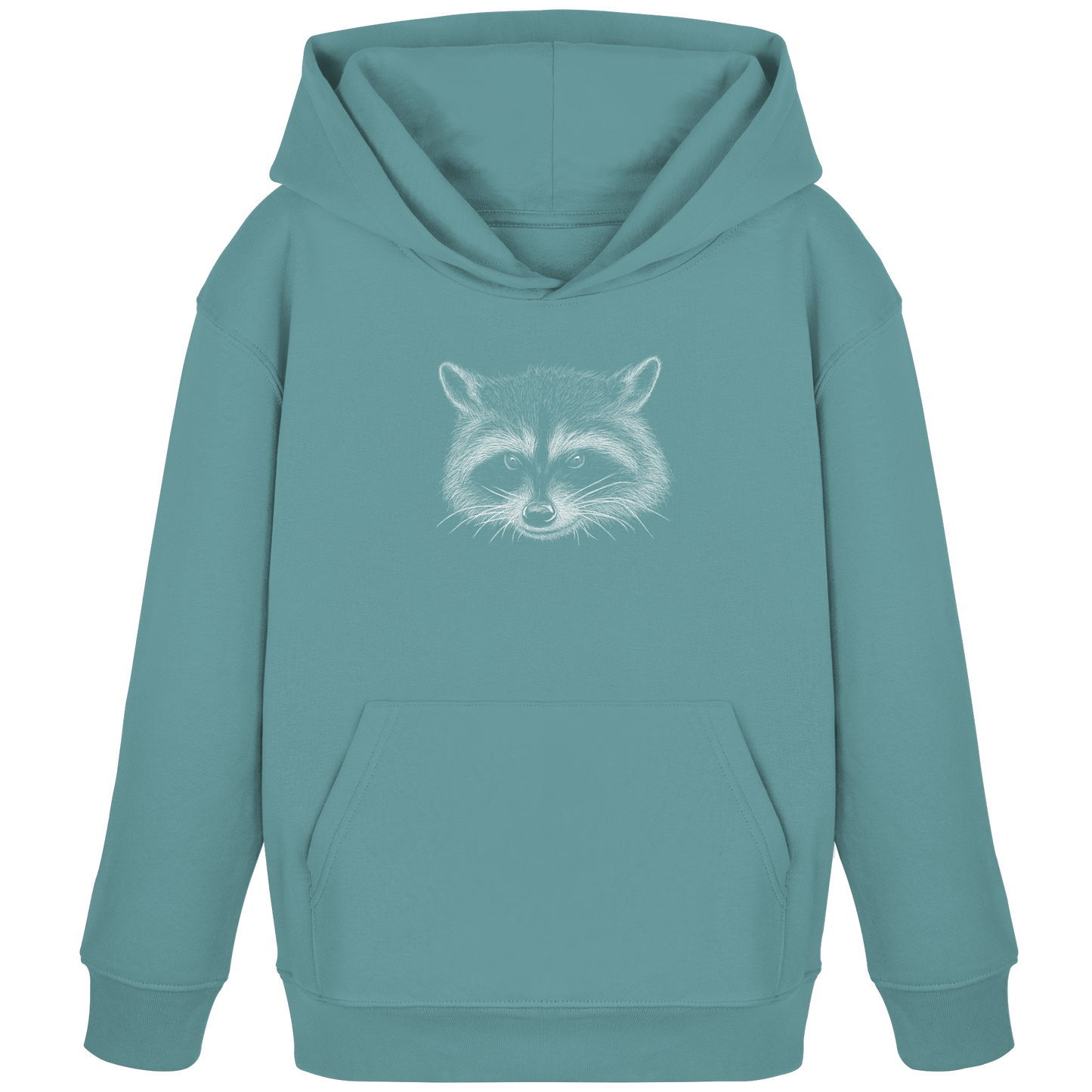 Waschbär Illustration Kritzelkunst - Kids Organic Hoodie
