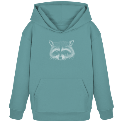 Waschbär Illustration Kritzelkunst - Kids Organic Hoodie