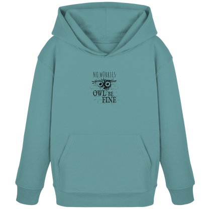 Owl Be Fine Street Art Eule - Kids Organic Hoodie