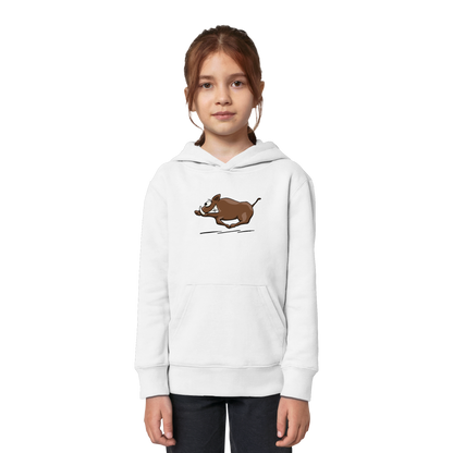 sauwildes Wildschwein | Wildsau  - Kids Organic Hoodie