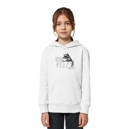 Bisschen wild heute! Waschbär - Kids Organic Hoodie