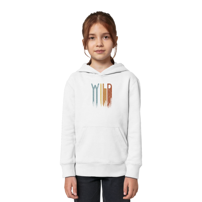 Wild Retro Schriftzug - Kids Organic Hoodie
