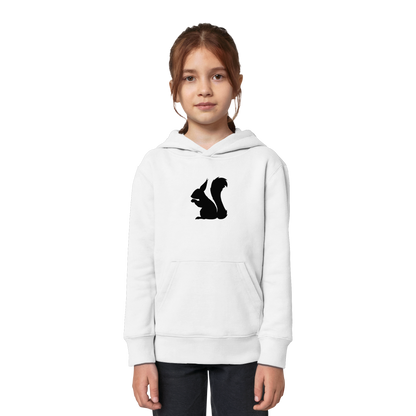 Eichhörnchen Silhouette - Kids Organic Hoodie