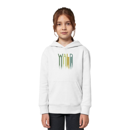 Wald Retro Forst Schriftzug - Kids Organic Hoodie