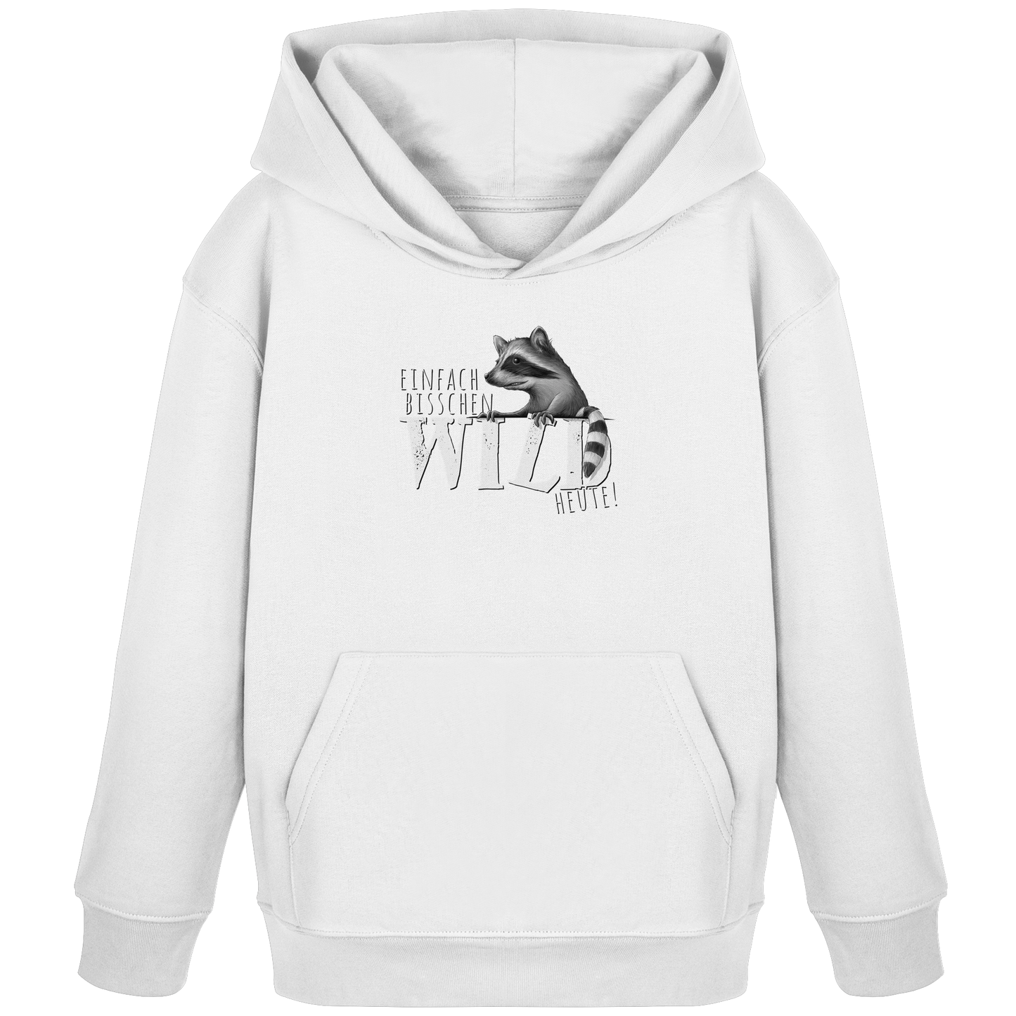 Bisschen wild heute! Waschbär - Kids Organic Hoodie