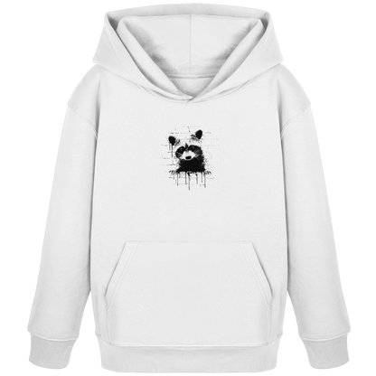 Funky Street Art Waschbär - Kids Organic Hoodie