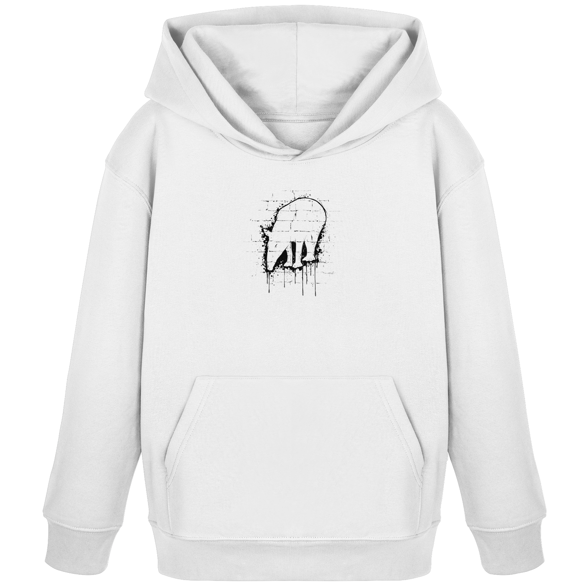 Urban Street Art Tapir Silhouette - Kids Organic Hoodie