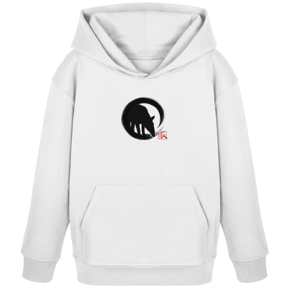 Zen Tapir im japanischen Enso Kreis - Kids Organic Hoodie