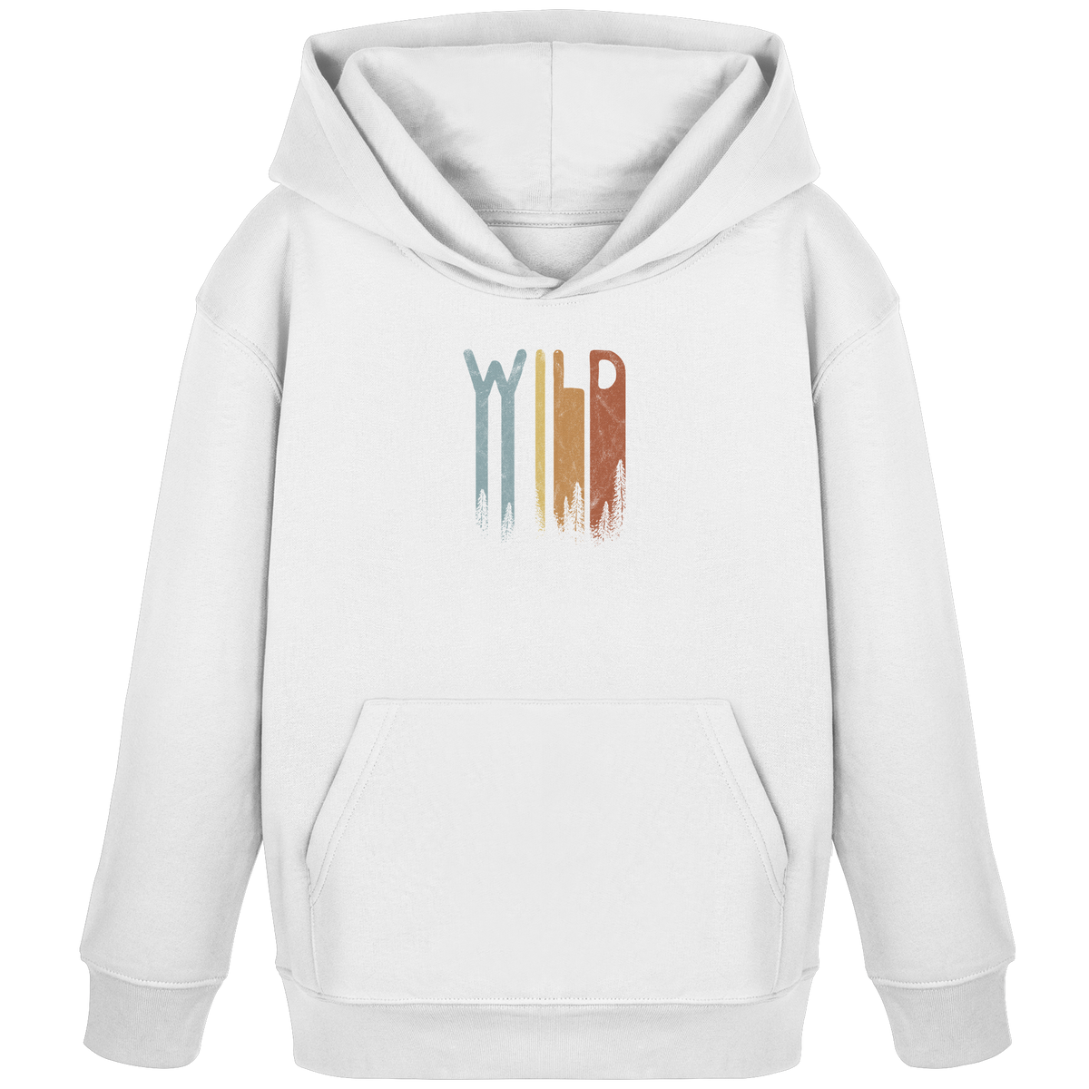 Wild Retro Schriftzug - Kids Organic Hoodie