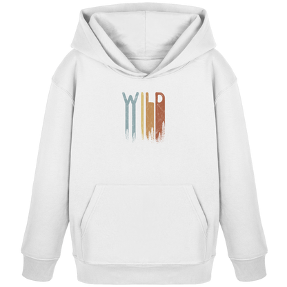 Wild Retro Schriftzug - Kids Organic Hoodie