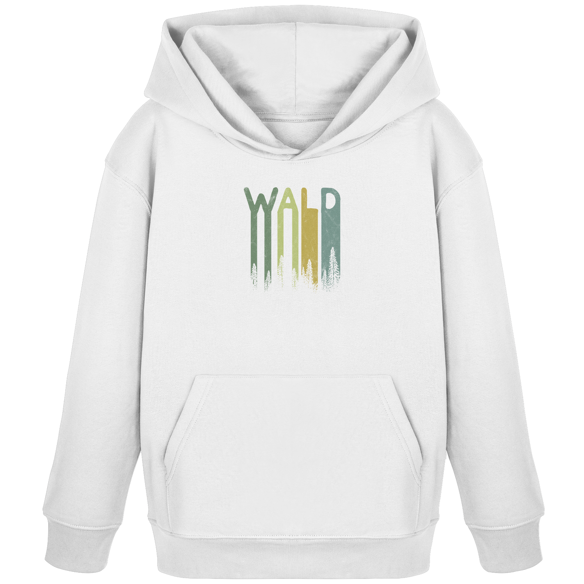 Wald Retro Forst Schriftzug - Kids Organic Hoodie