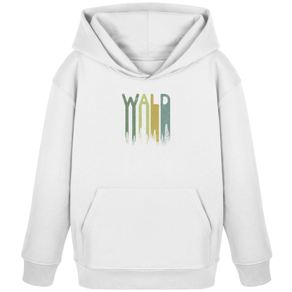 Wald Retro Forst Schriftzug - Kids Organic Hoodie
