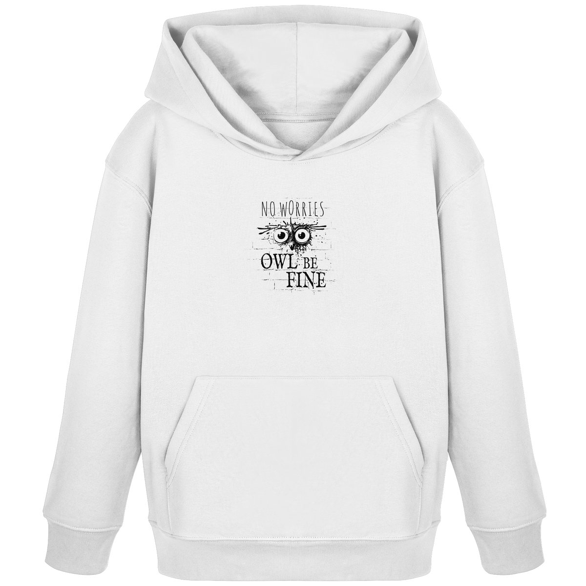 Owl Be Fine Street Art Eule - Kids Organic Hoodie