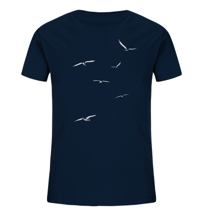 Vogelschwarm – Traum vom Fliegen - Kids Organic Shirt