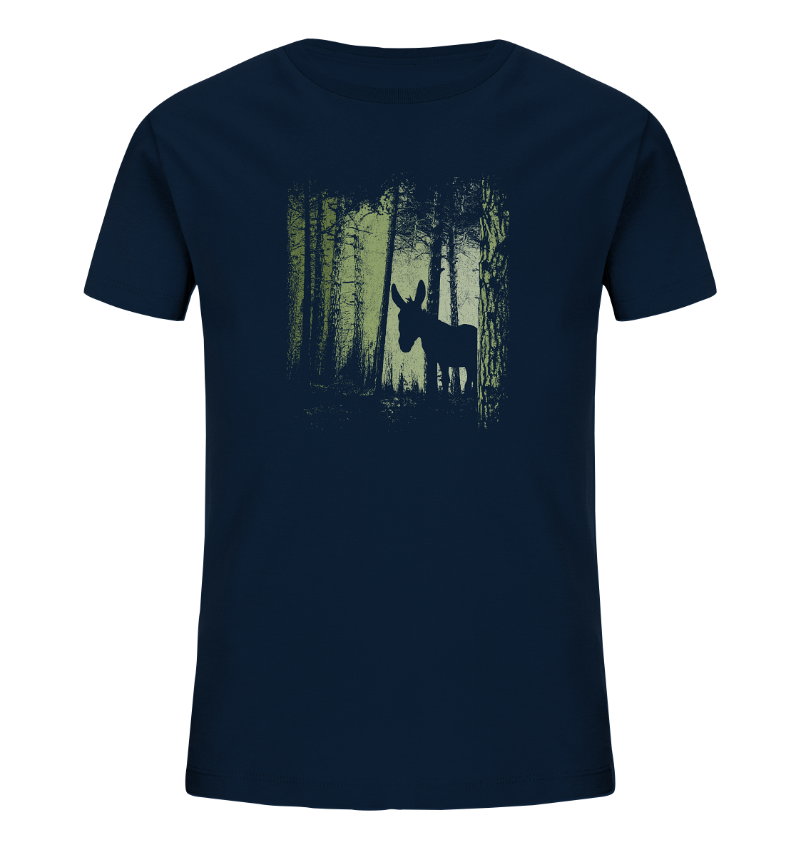 Esel im Zwielicht-Wald - Kids Organic Shirt
