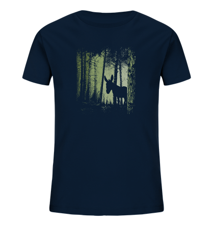 Esel im Zwielicht-Wald - Kids Organic Shirt