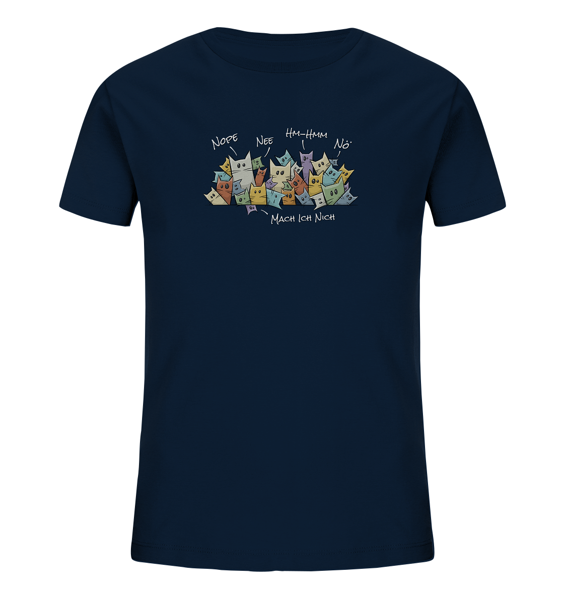 Nope, Nee, Nö Katzen - Kids Organic Shirt