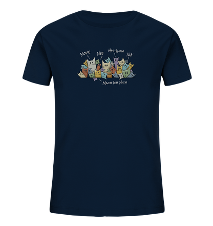Nope, Nee, Nö Katzen - Kids Organic Shirt