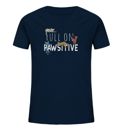 Full On Pawsitive! Gechillte Katzen - Kids Organic Shirt