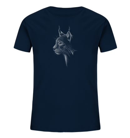 Luchs Kritzelkunst Wildkatze Illustration - Kids Organic Shirt