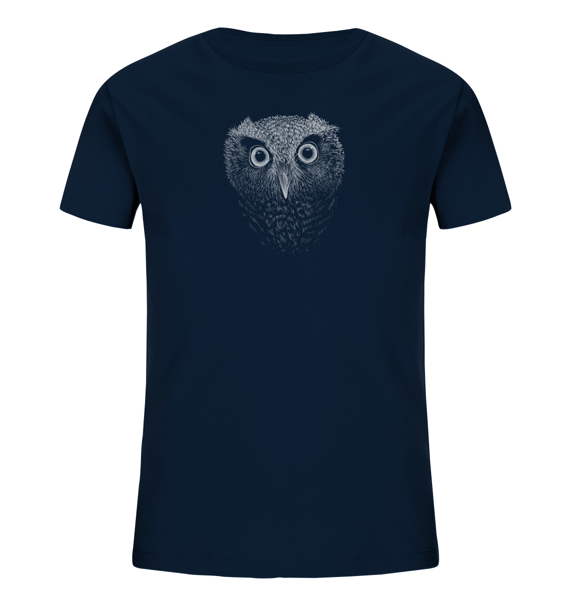 Eule Kritzelkunst Illustration - Kids Organic Shirt