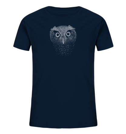 Eule Kritzelkunst Illustration - Kids Organic Shirt