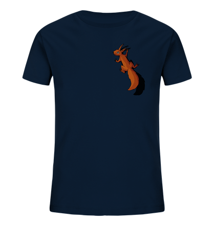 Süßes Eichhörnchen klettert - Kids Organic Shirt